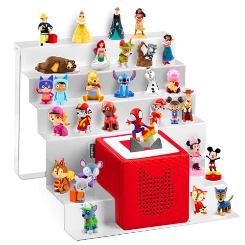 ACEPRUT for Tonies Storage Shelf Magnetic, Large Metal Tonies Shelf for Toniebox and 20-50 Tonie Figures Characters, Figurine Display Shelf for Kallax Storage Cubes Insert