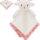 Lamb Loveys for Babies 14" Baby Security Blanket Soft Snuggle Toy for Newborns Girls Boys, Lamb Stuffed Animal Security Blanket, Ideal Baby Essential Gift