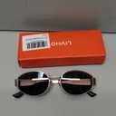 livho 2025 Trendy Oval Sunglasses - Stylish Polarized Shades for Everyday - Retro Metal Frames