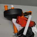 50 FT Drain Snake Hair Drain Clog Remover, Manual Or Powered, Plumbing Snake With Drill Adapte,Unclog Sink Drain Tool, Drain Auger for ToiletShowerKitchenSink, No Auto Retract Or Feed, Orange