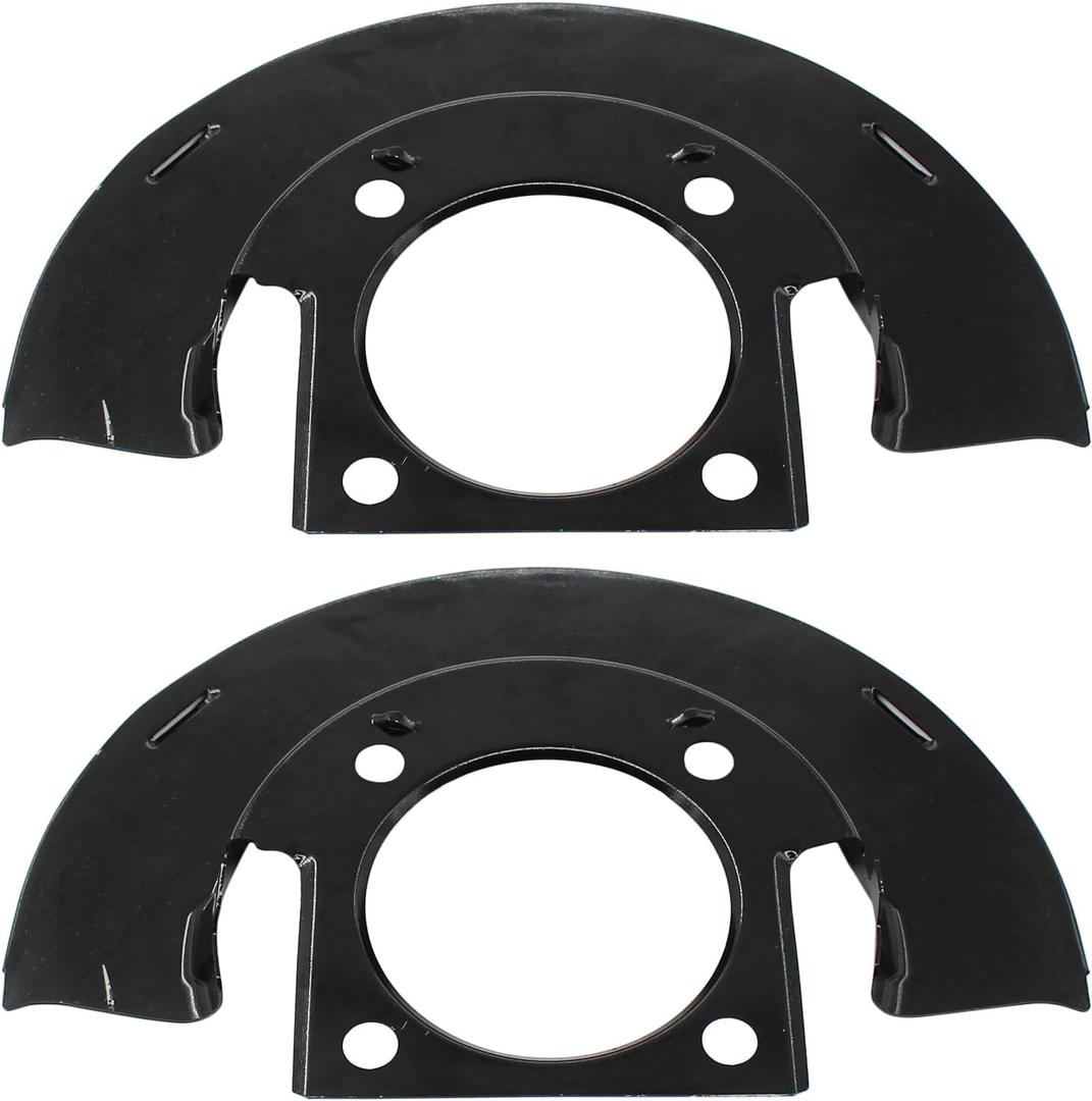 Front Driver and Passenger Side Brake Dust Shield for Chevy GMC Silverado Sierra 1500 2500 3500 HD Avalanche Suburban Yukon XL 2500 Express Savana 2500 3500 with Heavy Duty Brakes