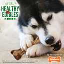 Nylabone Healthy Edibles WILD Natural Longer-Lasting Chew Treats, Bison Flavor, Large Dogs Up to 50 lbs - Made in USA (1 Count) (EXP 07/01/26)