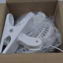 Comfort Zone Portable Clip on Fan with Fully Adjustable Tilt, Electric, 6 inch, Quiet, Indoor, 2 Speed, Mini Desk Fan, Table Fan, Airflow 6.53 ft/sec, Ideal for Home, Bedroom, Dorm & Office, CZ6C (White)