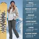 IGOLUMON Snow Ski Pants Womens Waterproof Fleece Lined Pants Winter Insulated Softshell for Hiking Snowboard Outdoor (Gray)