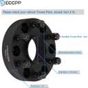 ECCPP 2PCS 6 Lug Hub Centric Wheel Spacers 1.5 inch 6x5.5 to 6x5.5 6x139.7mm to 6x139.7mm fit for Chevrolet Silverado 1500 for chevy Suburban Avalanche Express 1500 Tahoe with 14x1.5 Studs