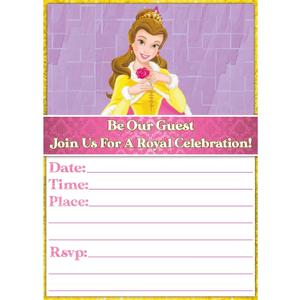 Set of 20 Royal Beauty -Themed Happy Birthday Invitation Cards & Envelopes - Lightweight (240g), Postcard Style Invites for the Perfect Party Pack