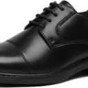 GINNI Boys Dress Shoes Classic Oxfords Wedding Church Formal Shoes for Little Kid 13, Black