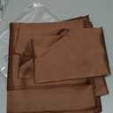 MILVOWOC 12 Pack Square Chocolate Brown Satin Napkins 20 x 20 Inch Soft Silk Dinner Napkins Smooth Decorative Table Napkins, Silky Cloth Napkins for Weddings Dinner Restaurant Party Decoration