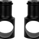 2 Pcs Limiting Stopper Rolling Library Ladder Hardware Kit, Rail Stoppers Sliding Library Ladder Black Track Kit, Track Stopper Rolling Ladder Hardware Limiters