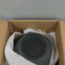 Black Large Round Vase Pottery Look for Home Decor, Arina Black Rustic Iron Vase Modern Farmhouse, Console Table Decor, Earthy Textured Metal Big Black Round Vases for Centerpieces, Jarrones Grandes