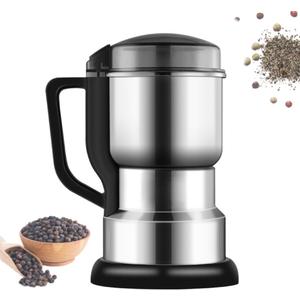 Coffee Grinder Electric, 400W Spice Grinder for Fine Powder, 14oz Large-Capacity Beans Herb Grinders with 304 Stainless Steel Blades, Grain Mills for Home Use