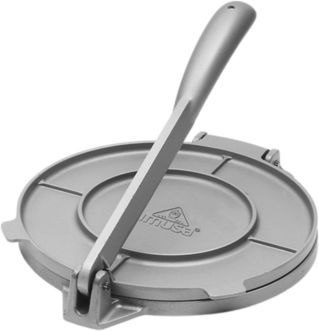 IMUSA USA Tortilla Press, 8 Inch, Silver