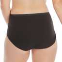 Hanes Women's Underwear Pack, 10-Pack, Full-Coverage Cotton Blend Panties, Moisture-Wicking Underwear for Women (Black, L)