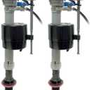 Fluidmaster 400H-5003 Performax Universal Toilet Fill Valve with Tank and Bowl Water Control 2-Pack, Blue