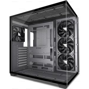 FOIFKIN F300 (2025) PC Case - Pre-Installed 4 No RGB Fan, ATX Mid-Tower Computer case, Gaming PC Case, 270° Panoramic Glass with Type-C, FOIFKIN (Black+)