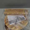 2 Tier Round Plants Stand Pedestal Indoor ,Wood Single Plant Shelf Corner,12 Inch Plant Pot Holder Rack ,Tall Flower Stands Shelves for Living Room Patio Balcony Outdoor,Rustic,Walnut