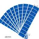 2 x Solitary Walker 100Pcs Tamper Evident Security Void Stickers 1x2 inch Blue Tamper Proof Labels Safety Torn up Invalid Seals Tape No Transfer No Damage to Protected Item