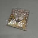 JeVenis Boho Champagne Cake Decoration Gold Balls Cake Decoration Palm Leaves Cake Topper Bohemian White Gold Ball for Wedding Birthday Birthday Anniversary (Platinum 2)