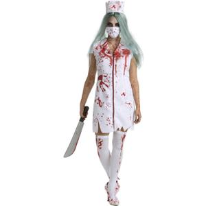 Morph Zombie Nurse Costume for Women, Halloween Nurse Outfit, Scary Womens Costume for Halloween Parties (XX-Large)