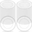 50Pcs Clear Charger Plates Bulk Wedding - 13" Premium Clear Plastic Chargers with Beaded RimTransparent Decorative Dinner Charger Plates for Events & Parties
