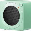 Gaiatop Mini Space Heater, Lightweight PTC Ceramic Fast Heating 500W Energy Efficient for Indoor Use, Overheating & 45 Tip-Over Protection, Portable Desk Electric Heaters for Office Home Green