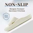 rosyclo Orthopedic Sandals for Women and Men, Arch Support Cloud Recovery Slides Orthotic Pain Relief Pillow Soft Lightweight Cozy Thick Sole Slip On Plantar Fasciitis Slippers (Beige)