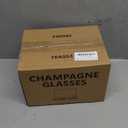 Stemless Champagne Flutes Set of 12, Crystal Glass, 8 oz Champagne Glasses, Prosecco Mimosa Glasses Set