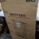 50" Extra Tall Baby Gate No Drilling, Auto Close Dog Gate, Black