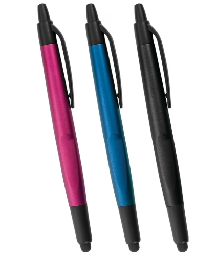Retractable 2-in-1 Stylus & Pen 3 Piece Set