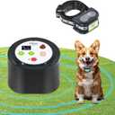 Plkm Wireless Dog Fence 2026 Newest Pet Electric Intelligent Containment System, Transmitter AI Smart Alarm Dog Out of Range Reminder, 360 Strong Signal Coverage, Display Receiver Battery Level