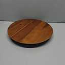 13" Acacia Lazy Susan Organizer for Table - Wooden Lazy Susan Turntable - Wood Kitchen Turntable Storage Food for Cheese Boards, Pantry, Fridge, Countertop (Acacia Wood, 13 Inch)