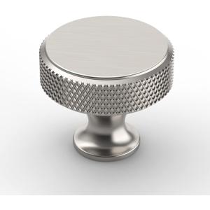 Amerdeco 10 Pack Brushed Satin Nickel Knurled Cabinet Knobs Kitchen Cabinet Handles for Drawer Dresser, Cupboard and Wardrobe ZH0036