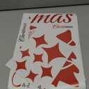 MoharWall Christmas Tree Stickers Decor Winter Snow Large Wall Decals Merry Christmas Window Cling Quotes Star Vinyl Art Decoration