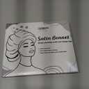 AWAYTR Long Hair Bonnet for Women - Reversible Double Layer Satin Silk Bonnet for Sleeping with Tie Band