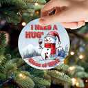 4 x 2025 Christmas Ornament  I Need a Huge Glass of Wine Funny Holiday Ornament, Wine Lover Xmas Gift