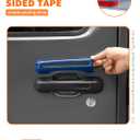 Savadicar 3-Piece Blue Door Handle Cover Trim Kit for Jeep Wrangler JL JLU 4xe & Gladiator JT 2018-Present Exterior Handle Cap Accent Accessories