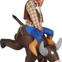 Morph Inflatble Bucking Bronco Adult Rider Costume