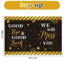 3 x Idealmuzik Farewell Party Decorations, Jumbo Farewell Card With Envelope, We Will Miss You Going Away Gift for Coworker Men Women, Goodbye Good Luck Retirement Card Guest Book Party Supplies (Black)