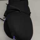 C CUSHION LAB Extra Dense Lumbar Pillow - Patented Ergonomic Multi-Region Firm Back Support for Lower Back Pain Relief - Lumbar Support Cushion with Strap for Office Chair, Car, Sofa, Plane - Black