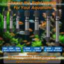 AquaMiralce Aquarium Heater 25W Turtle Heater for 3-5 Gal Tanks, LED Digital Display Fish Tank Heater with Auto Power-Off When Leaving Water & High Temp Protection