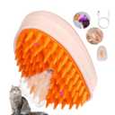 Cat Steam Brush，4 in 1 Cat Grooming Supplies, Portable Pet Hair Removal Tool for Cat and Dog, Self Cleaning Steam Brush for Massage, Clean and Removing Loose Hair (Upgraded version (massage version))