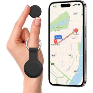 GPS Tracker for Pets, Keys, Luggage & Valuables No SIM Card, No Subscription Bluetooth Location Finder Compatible with iOS, Android & HarmonyOS | Mini Keychain Tag