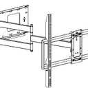 FORGING MOUNT Long Arm Full Motion TV Wall Mount for Most 42-100" TVs Holds 176 lbs, 41.75" Long Extension Corner TV Mount Heavy Duty Swivel/Tilt, Max VESA 800x600mm, Filts16,18,24 Studs
