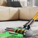 Cordless Vacuum Cleaner, 600W/50KPA, Max 70 Mins Runtime, Self-Standing Vacuum Cleaners for Home, Anti-Tangle Stick Vacuum, Smart Display Vacuum Cordless with 1.8L Cup for Pet Hair/Carpet (Gold)