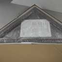 Flag Display Case for 9.5'x5' American Veteran Burial Flag with HD Tempered Glass, Wall Mounted Memorial Flag Holders for Folded Funeral Flag Wooden Triangle Flag Frame Shadow Box, Mahogany