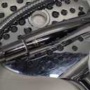 MakeFit Dual Handheld Shower Head Combo, 2-in-1 Rain Shower Heads System 8 Inch Rainfall Shower Head and 10 Modes High Pressure Hand Held Showerhead with Built-in Power Wash (Chrome)