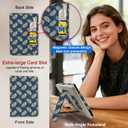 ForeverSong Magnetic Case for Kindle Paperwhite (6.8"/7") - Auto Wake/Sleep Cover with Dual Hand Strap, Card Pocket and Stand Feature, Compatible with Kindle colorsoft 2024.Palm Leaf