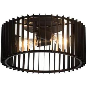 Modern Black Flush Mount Ceiling Light Fixture, Farmhouse Light Fixture for Kitchen, Bedroom, Entryway Porch Foyer Living Room < Bulb NOT Included >