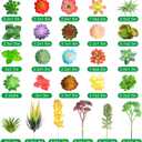 WILLBOND 50 Pcs Bulk Mini Artificial Succulents Plants Assorted Unpotted Realistic Plants Fake Textured Succulent Picks Realistic Plastic Cactus Stems for Succulent Garden Home Decor (Normal Style)