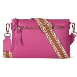 Real Leather Small Crossbody Bags/Purses For Women With Adjustable & Removable Strap